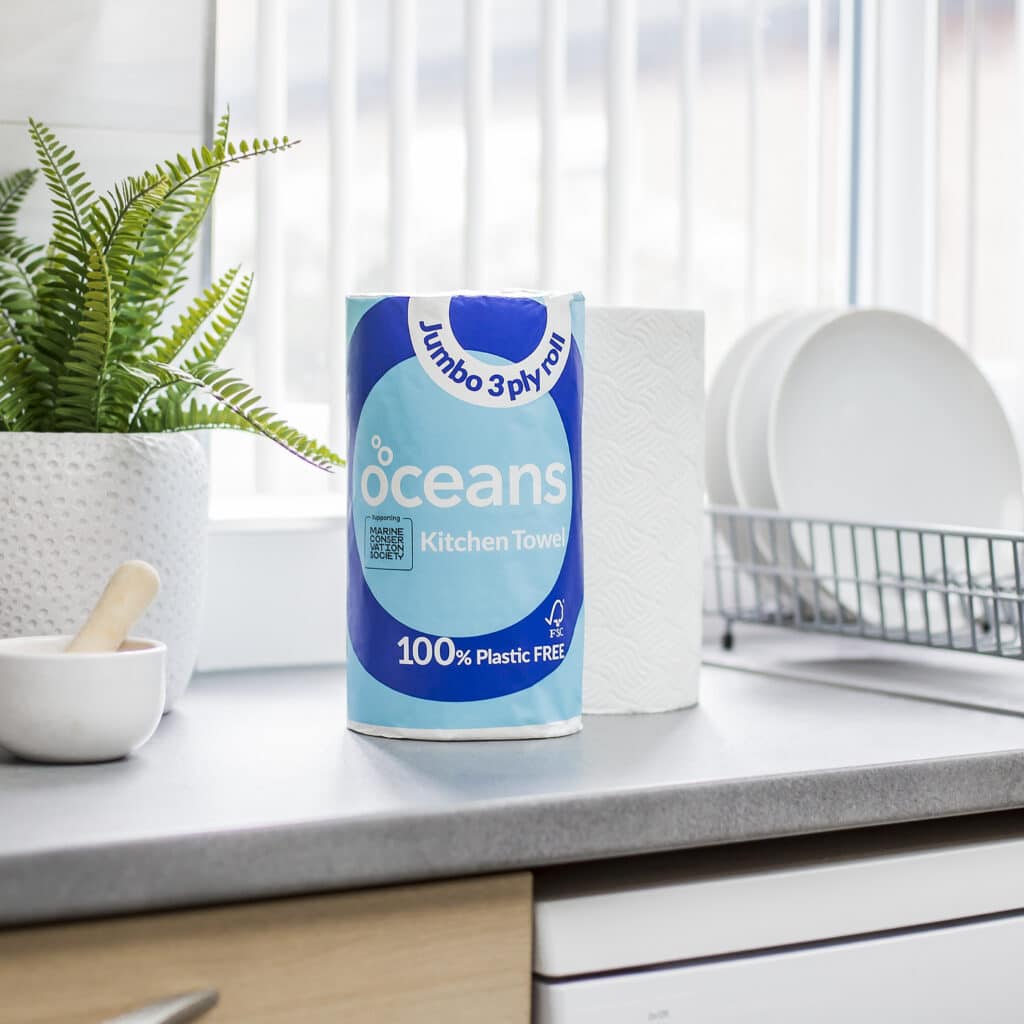 Oceans plastic-free kitchen towel